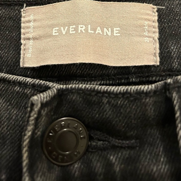 Everlane Black High Rise Straight Ankle jeans Size 26 - Picture 11 of 11